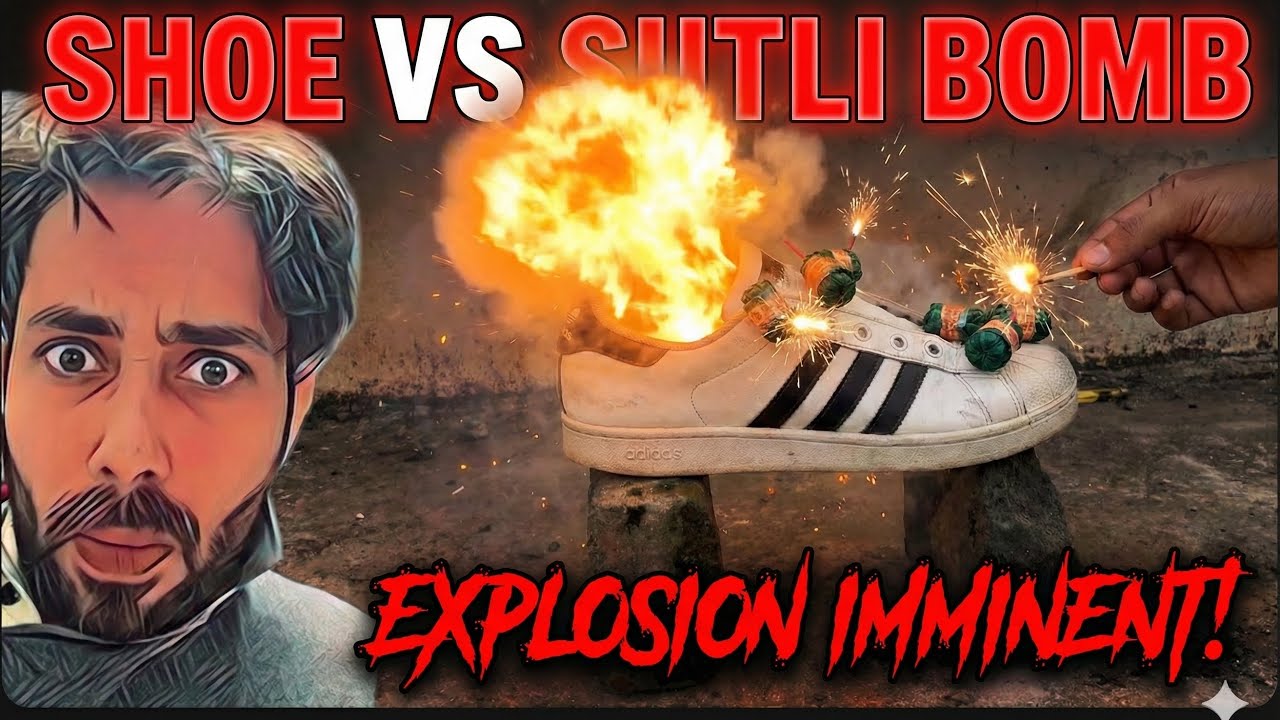 SUTALI VS SHOE 😳😳 shoe strength test !! Sutli experiment !! पूरा उड़ गया 😳