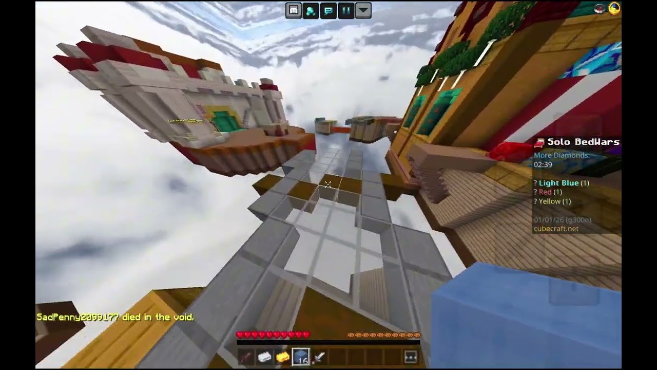 I play Cubecraft bedwars