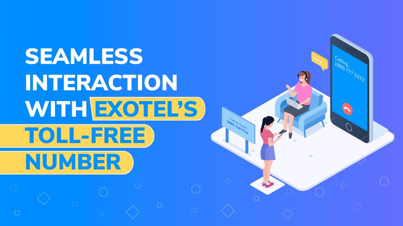 Exotel&rsquo;s Toll-Free Number | Customers Interact With Your Business at Zero-Cost
