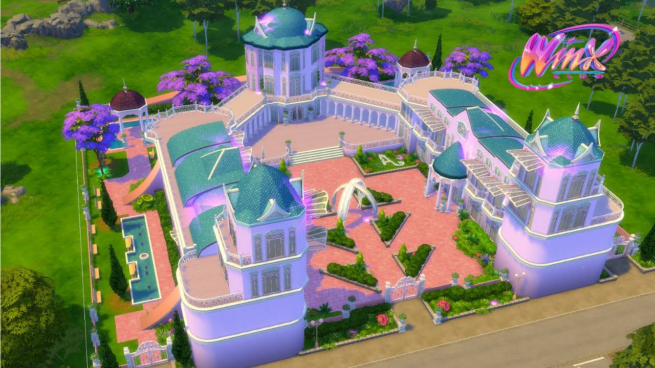 Construí ALFEA de las WINX en Los Sims 4 ✨🧚‍♀️ (Parte 1 – Exterior)
