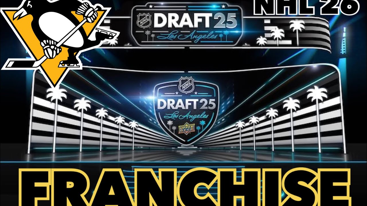 NHL 26 Pittsburgh Penguins FRANCHISE- YR 4 Offseason WINNING THE DRAFT LOTTERY??!!