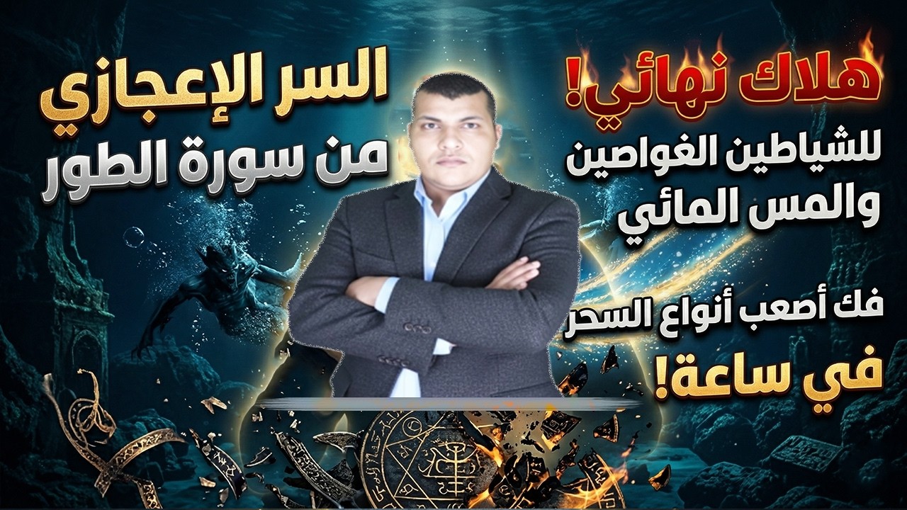 السر الاعجازى من سورة الطور يهلك نهائى الشياطين الغواصين والمس المائى وتفك اصعب انواع السحر فى ساعة