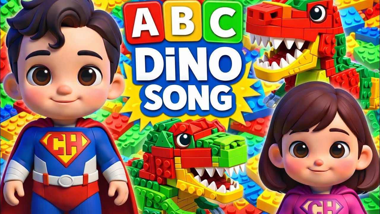 ABC Dino Song 🦖 Learn the Alphabet with Dinosaurs & LEGO! | Fun ABC Song for Kids