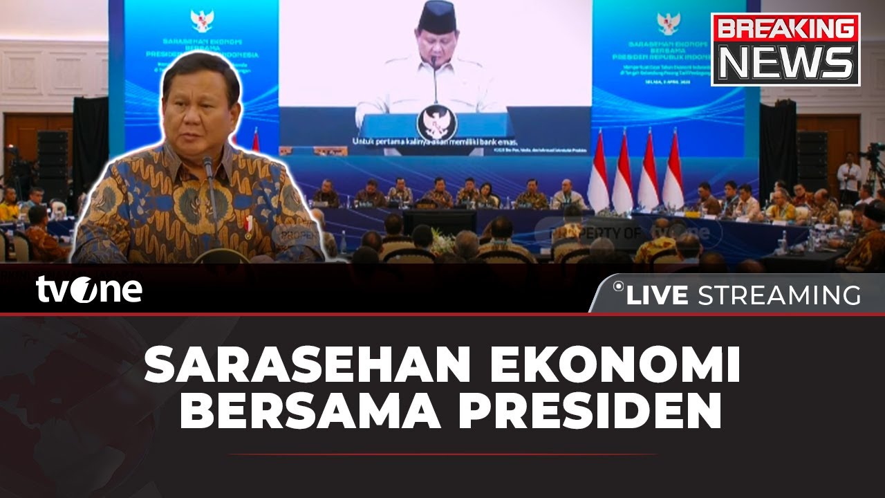 [BREAKING NEWS] Sarasehan Ekonomi Bersama Presiden Prabowo | tvOne