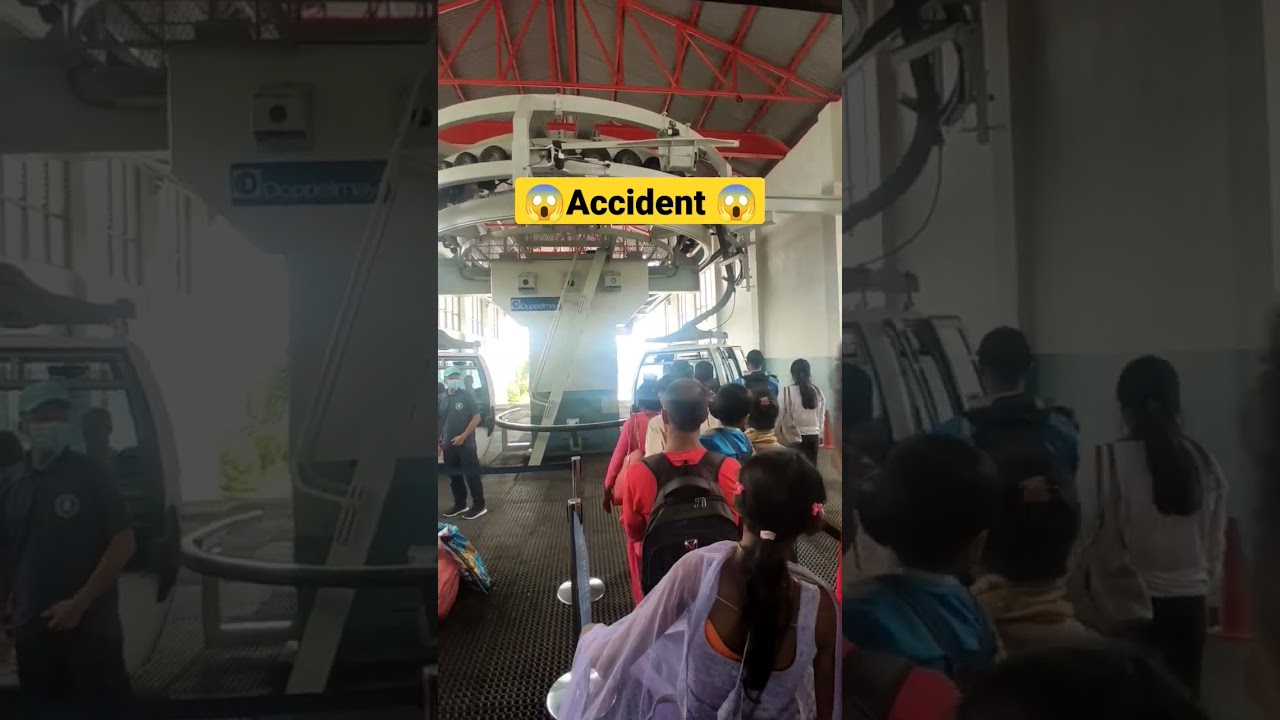 Accident 😱😱 cable car