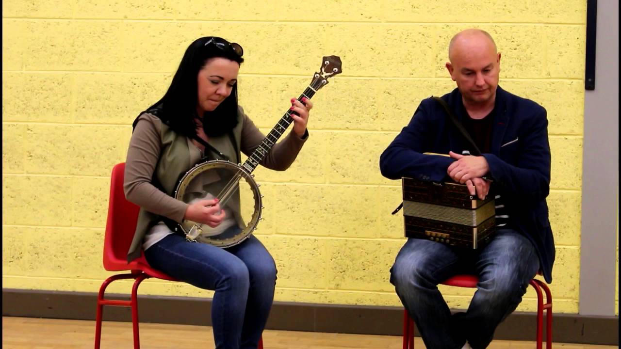 SCNB 2015 - Dan Brouder (button accordion) and Angela Carberry (banjo)