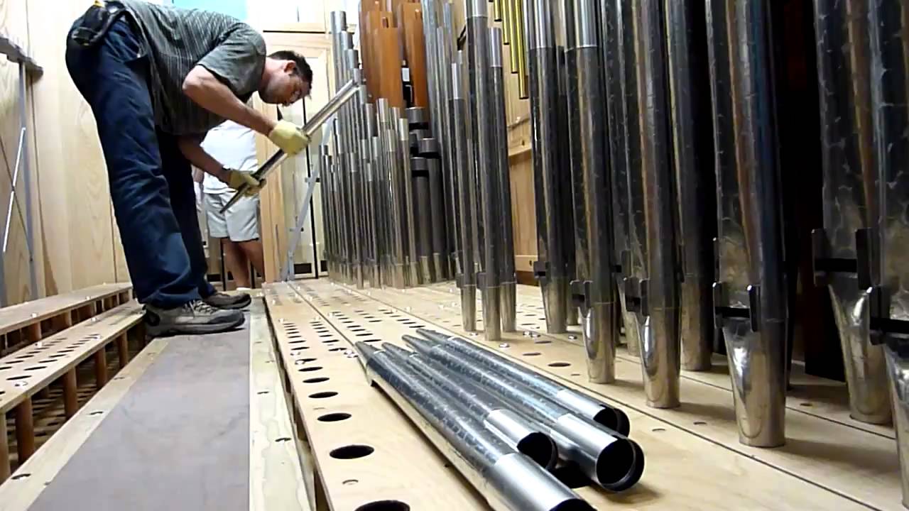 Organ/Art Installation at Saint Barnabas - Pipes & tuning