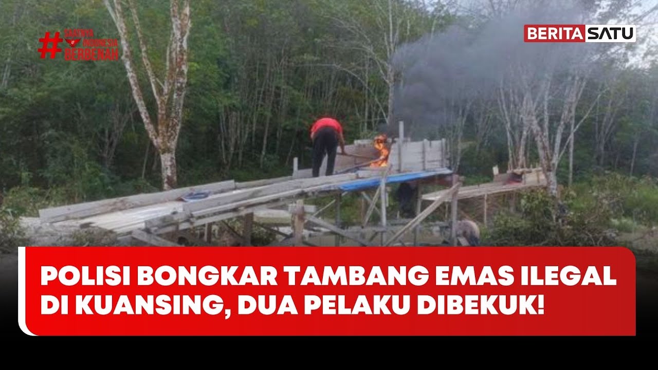 Polisi Bongkar Tambang Emas Ilegal di Kuansing, Dua Pelaku Dibekuk #beritasatu