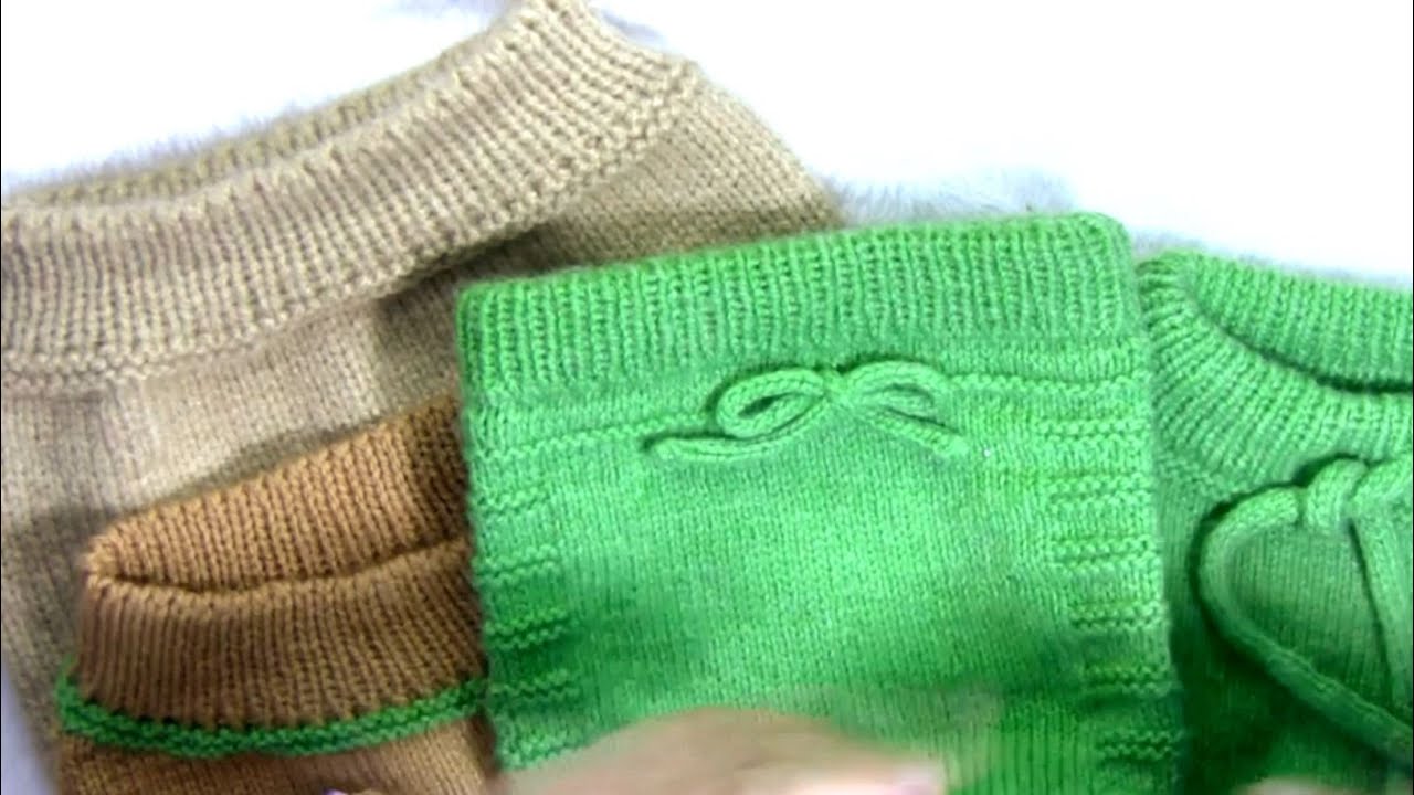 PANTALON NIÑO 0 A 3 MESES   AGUJA CIRCULAR part1