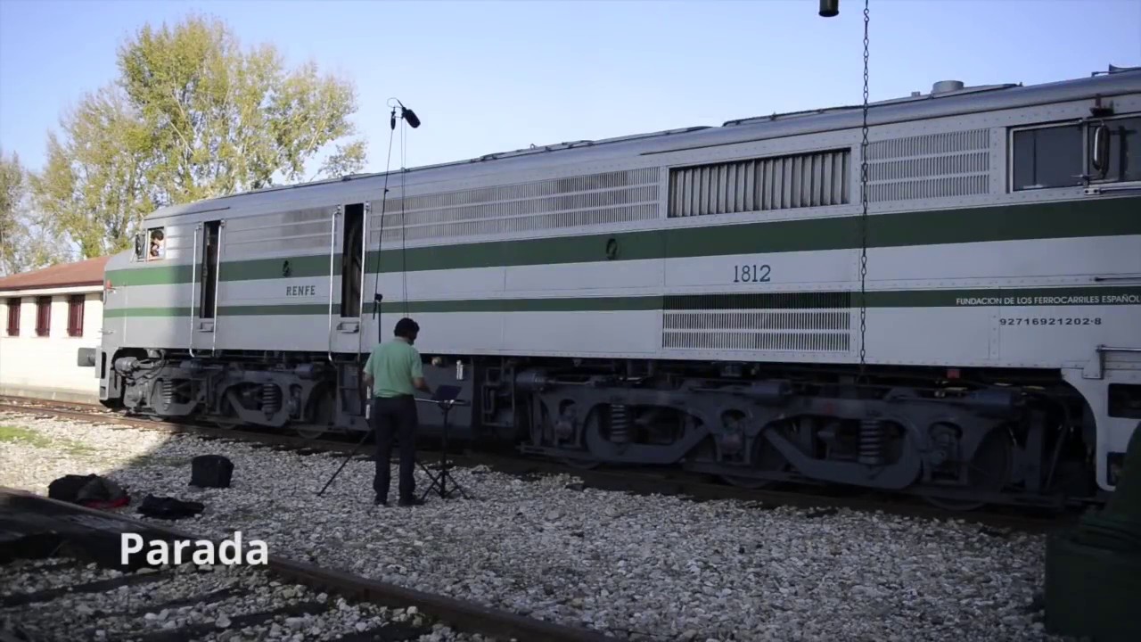 Grabando la locomotora Alco 1800 RENFE 318.012 (1812)