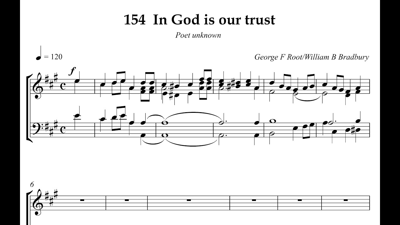 Hymn Collection 154   In God is our trust