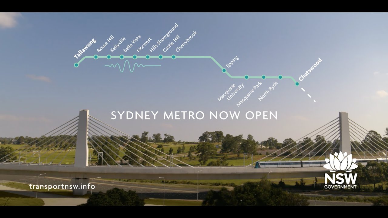 Sydney Metro, Now Open 30&rdquo;