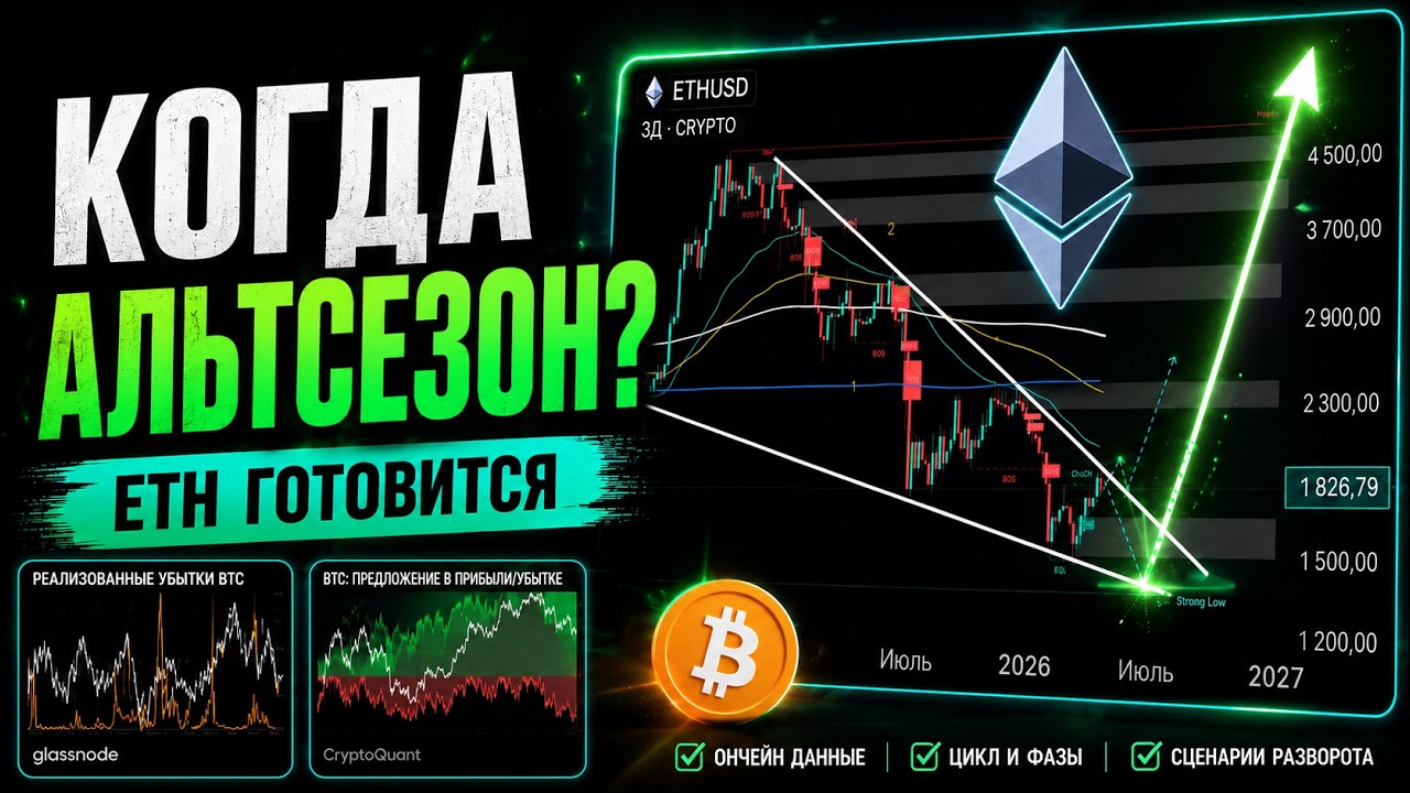 ⚪ КОГДА НАЧНЁТСЯ АЛЬТСЕЗОН? СЛЕДИМ ЗА ЭТИМИ СИГНАЛАМИ