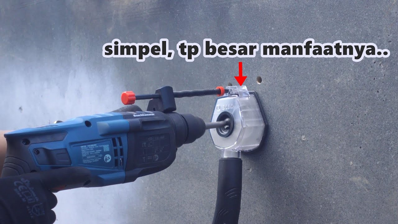 aksesorisnya unik-unik dan useble!! - nyobain rotary hammer terbaru BOSCH GBH 220 SDS PLUS 22mm