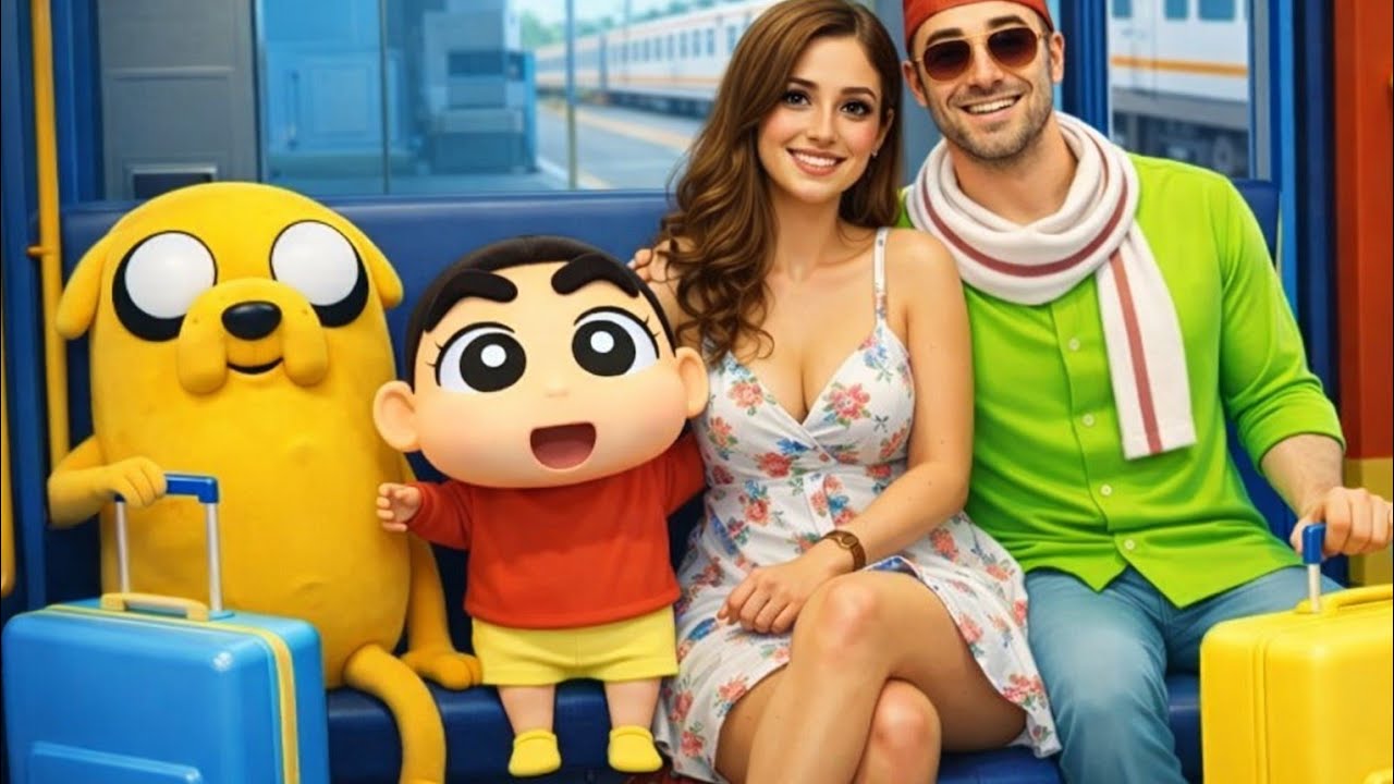Shinchan ka bhabhi railway station pe aaya Hai 💥 Franklin girlfriend Indian theft auto simulator 