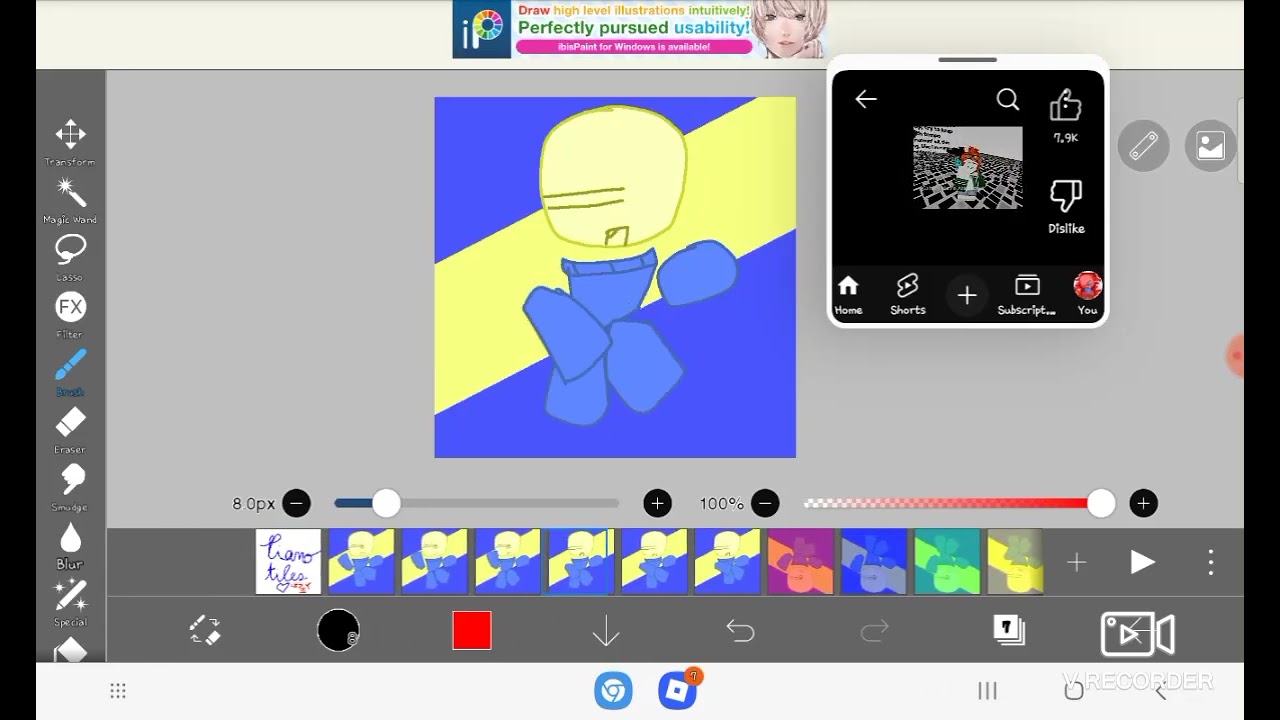 Piano tiles #Ibistpaint #shorts 