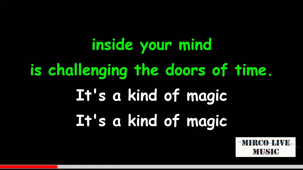 QUEEN - A KIND OF MAGIC ( KARAOKE )