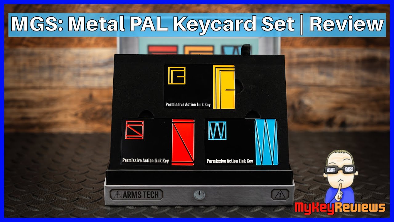 Metal Gear Solid: Metal PAL Keycard Set *LIMITED EDITION* | Review | MyKeyReviews