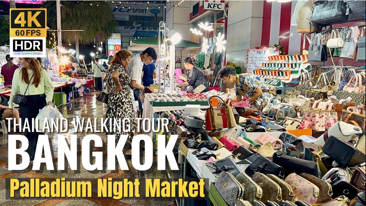 [BANGKOK] Palladium Night Market 🛍️ Handmade & Fashion Shopping [4K HDR]