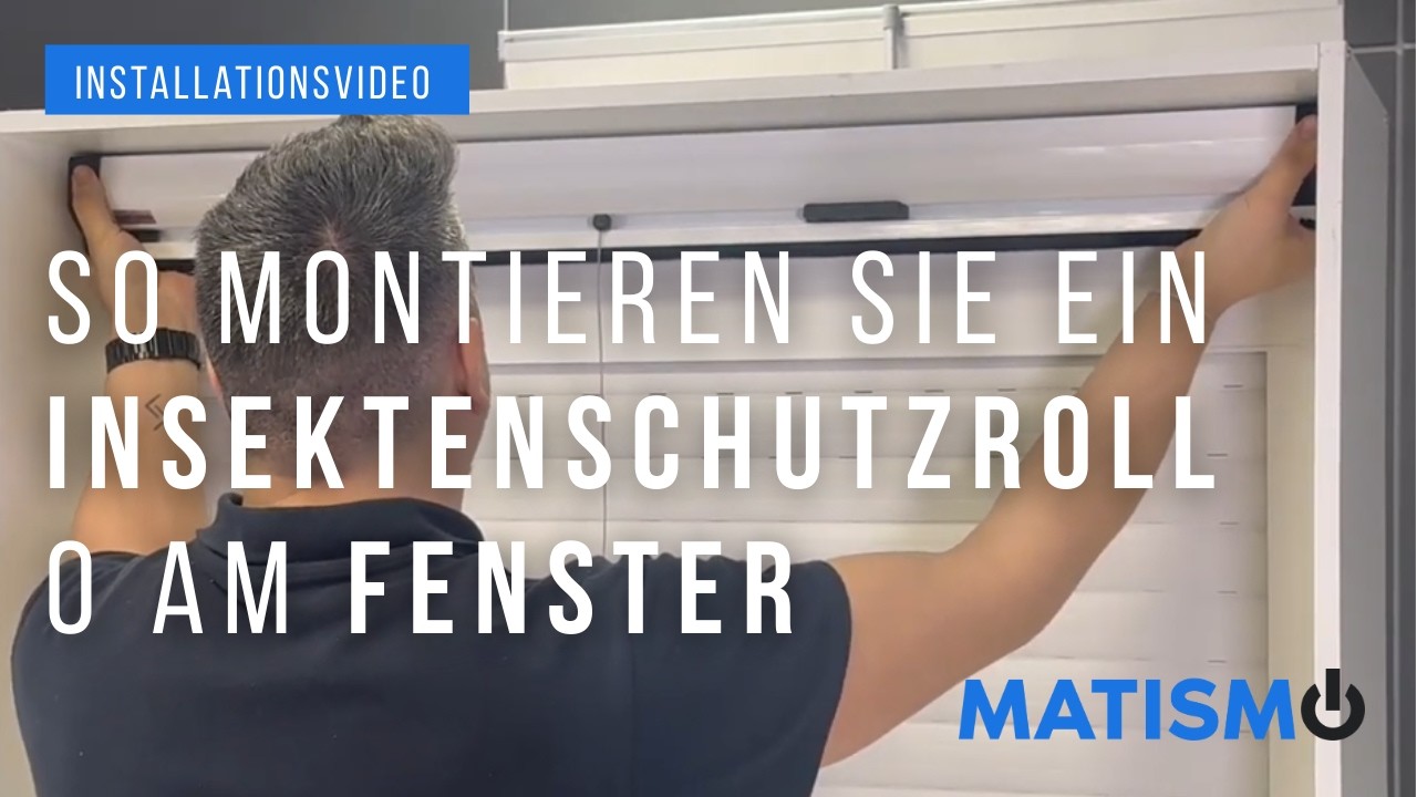 Insektenschutzrollo einfach montieren &ndash; So klappt's mit dem Insektenschutz!