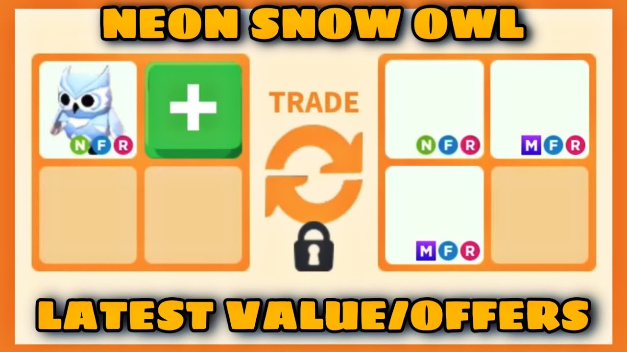 Gaining or Losing Value??😢😢 WATCH 16 NEW OFFERS FOR NEON SNOW OWL in Rich Servers adopt me