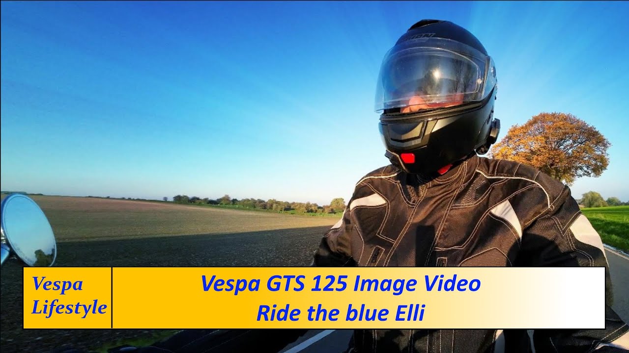 Vespa GTS 125 Image Video - Ride the Blue Elli