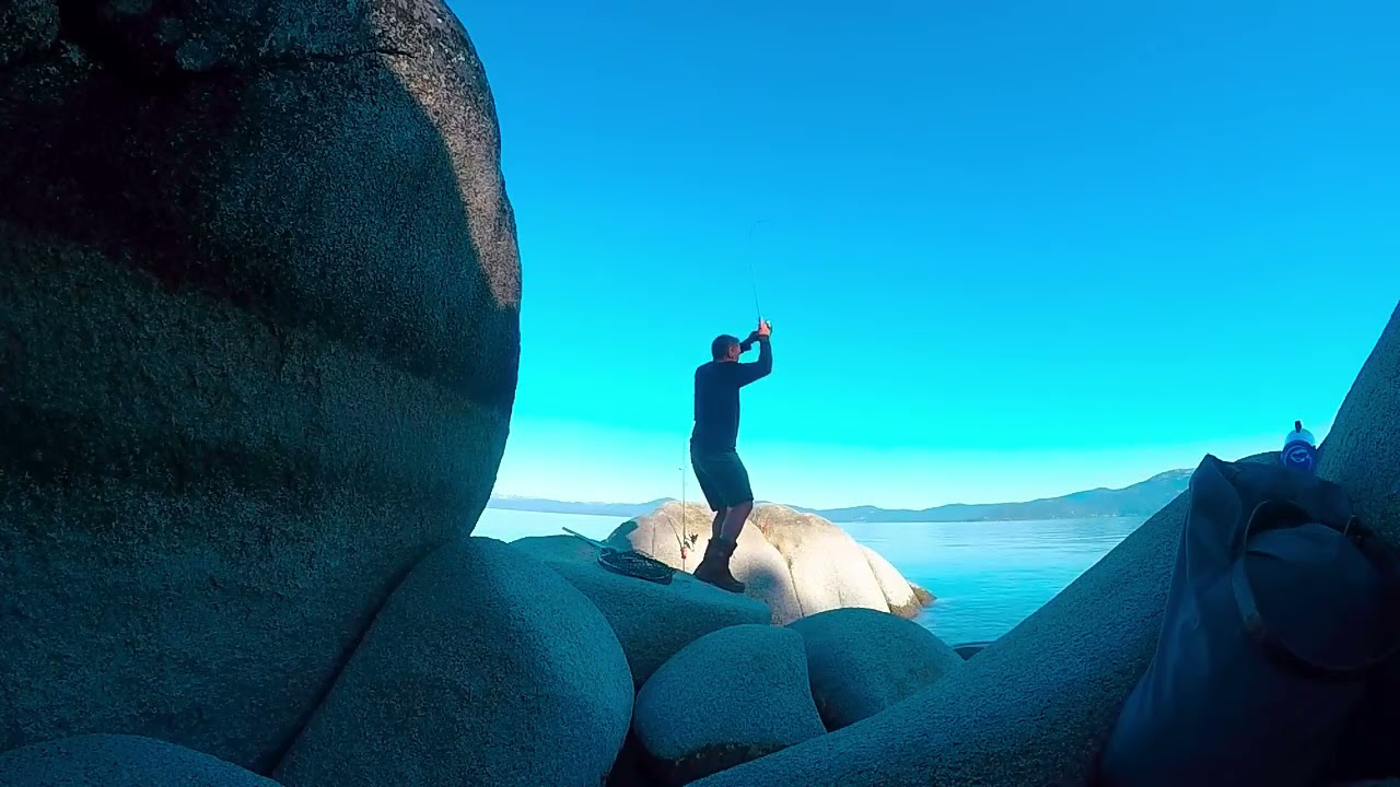 Battling Fat Rainbows from the Lake Tahoe Shore (NV)