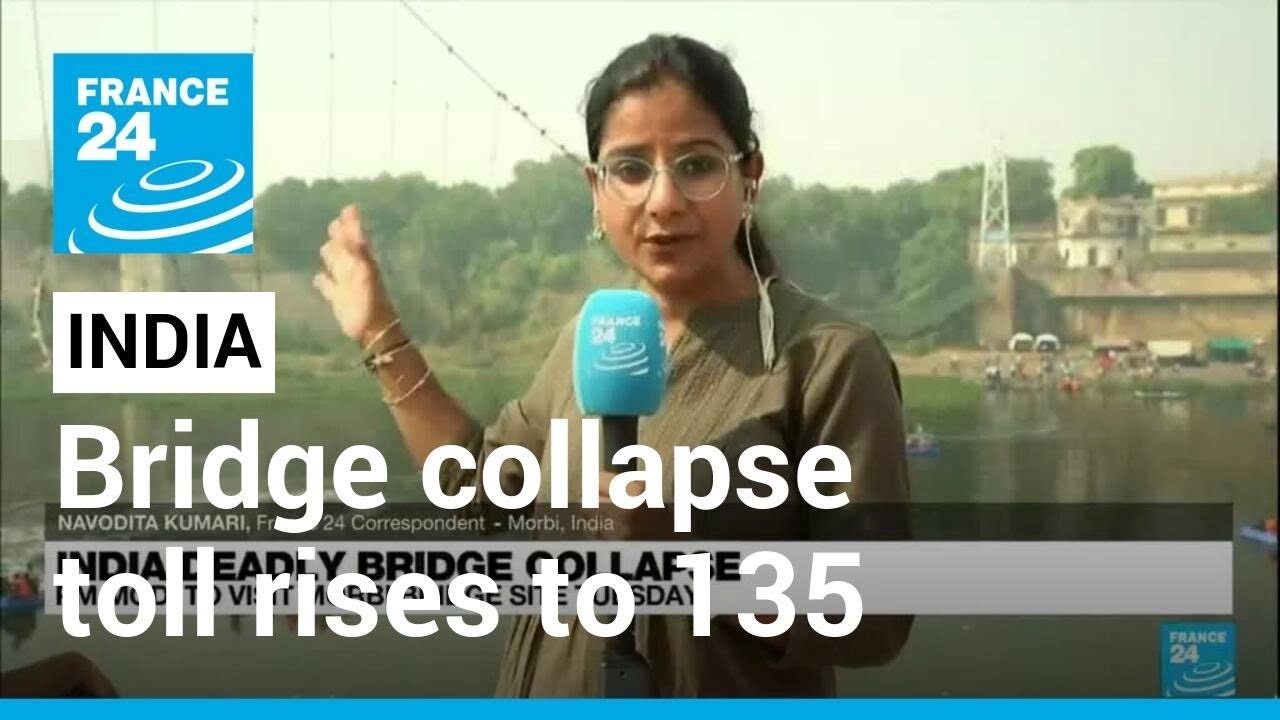 Death toll rises to 135 in Indian bridge collapse as rescue operations continue &bull; FRANCE 24