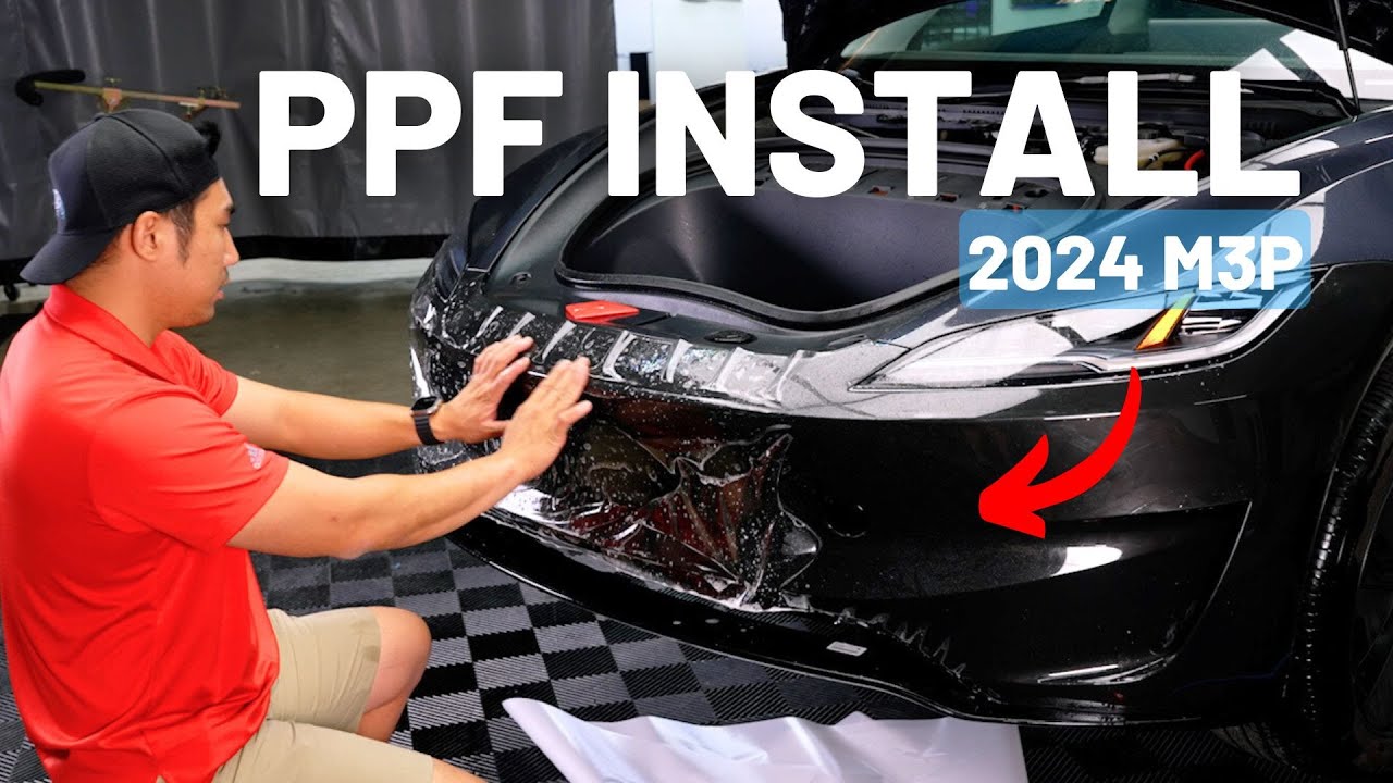 Installing DIY PPF on Model 3 Highland Performance Bumper