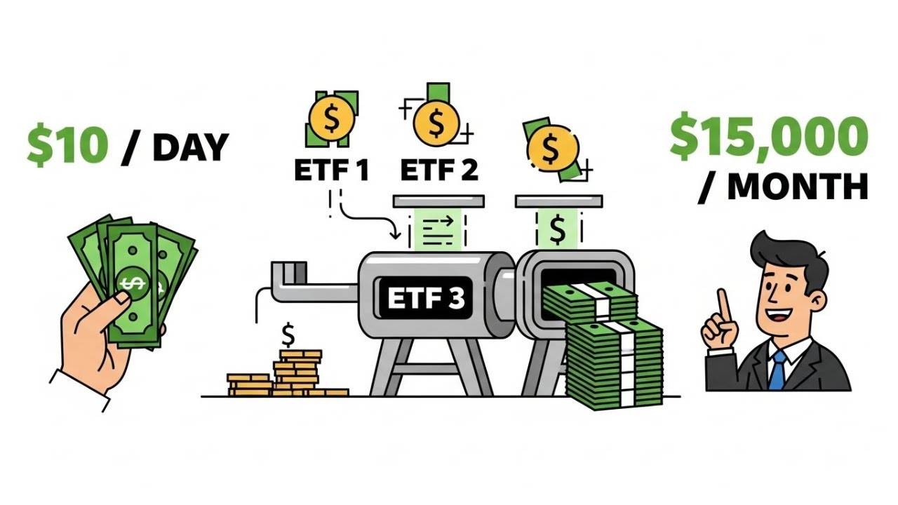 These 3 ETFs will Surpass Your Full-Time Job ($15,000 /month)