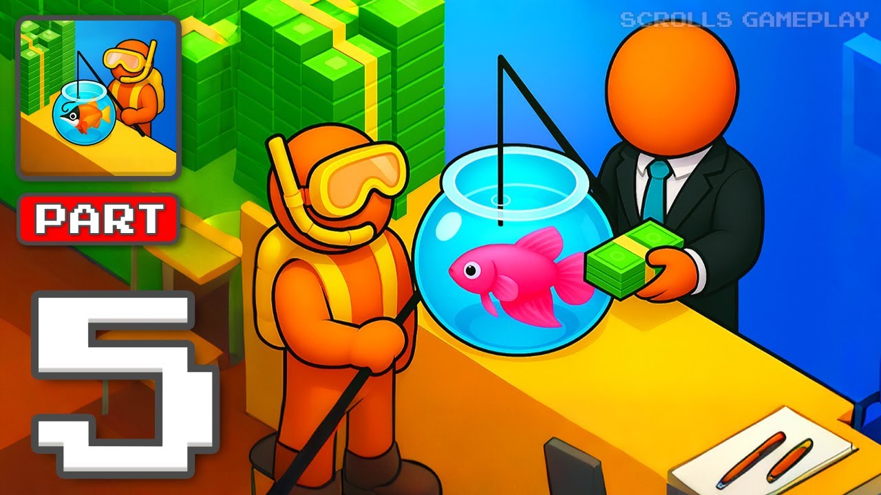 Aquarium Land: Fishbowl World - Gameplay Walkthrough Part 5 - Fish Tank Builder 3D (iOS, Android)
