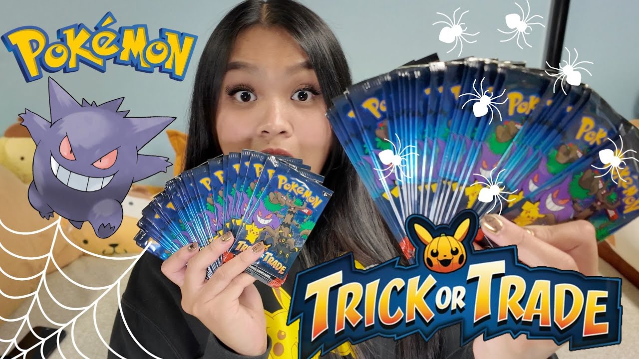 Shivers & Shiny Cards: Halloween Trick or Trade Pack Reveal! (Opening Pokemon Ep.1)