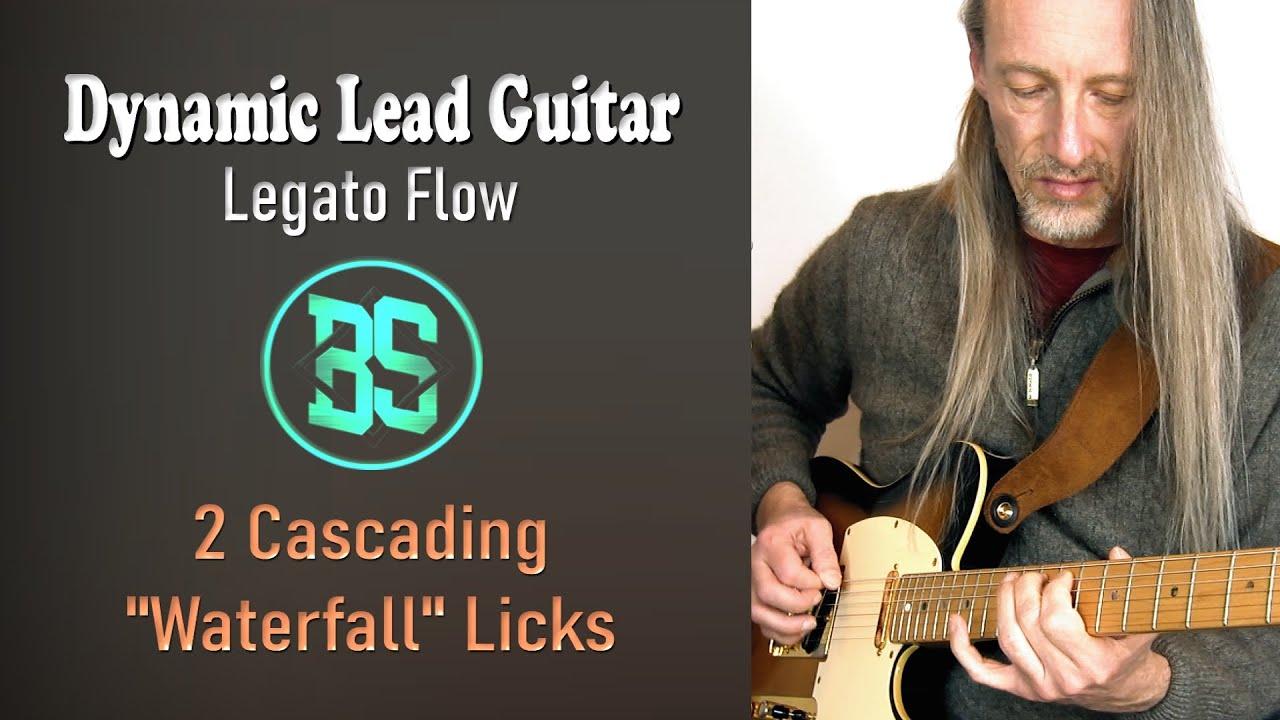 Dynamic Lead Guitar 🎸🔥 2 Cascading Waterfall Licks for Legato Flow 📱 GuitarNerdery