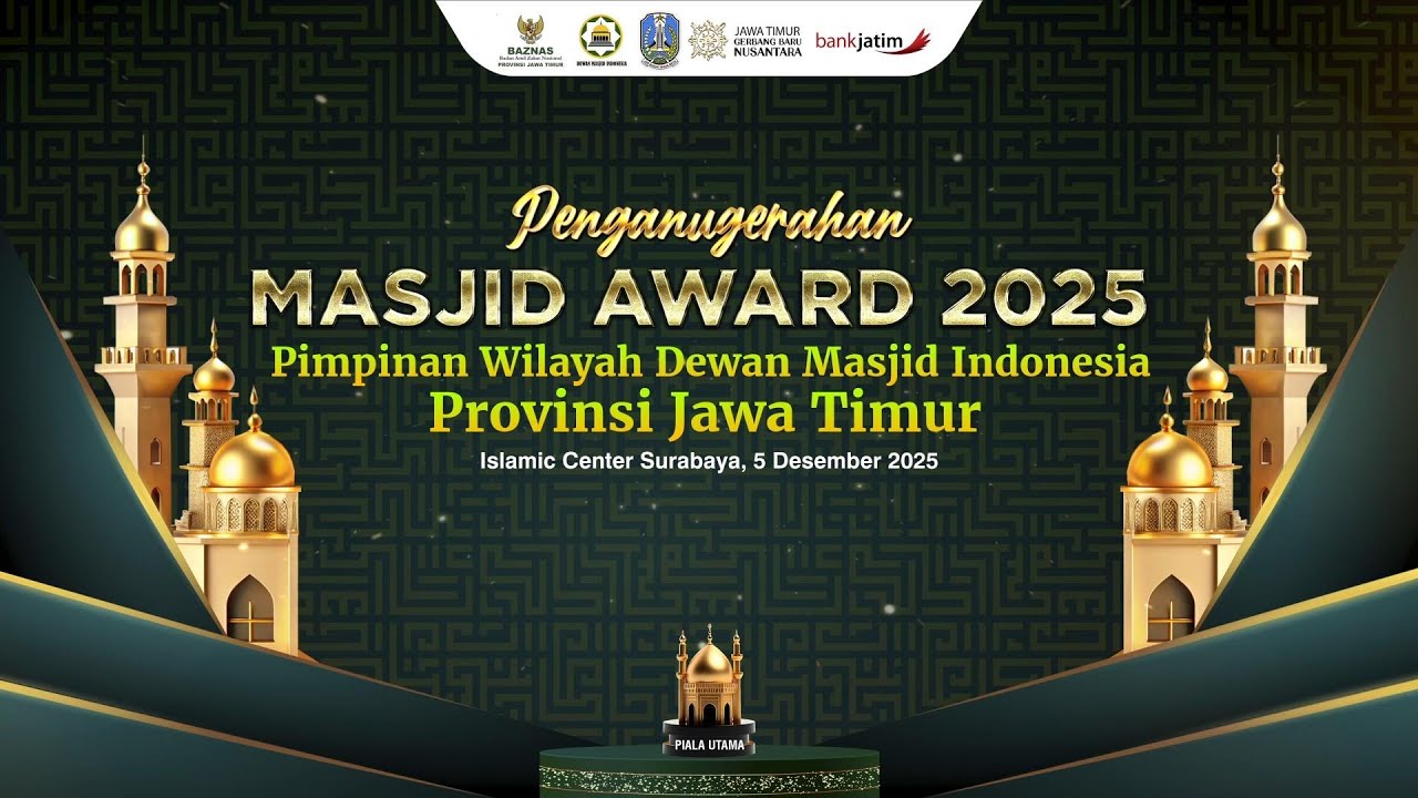 🔴LIVE PENGANUGRAHAN MASJID AWARD 2025 PW DMI JAWA TIMUR