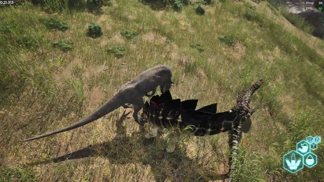 The Isle adult stego vs 2 adult allos (bumf#cked) (literally)