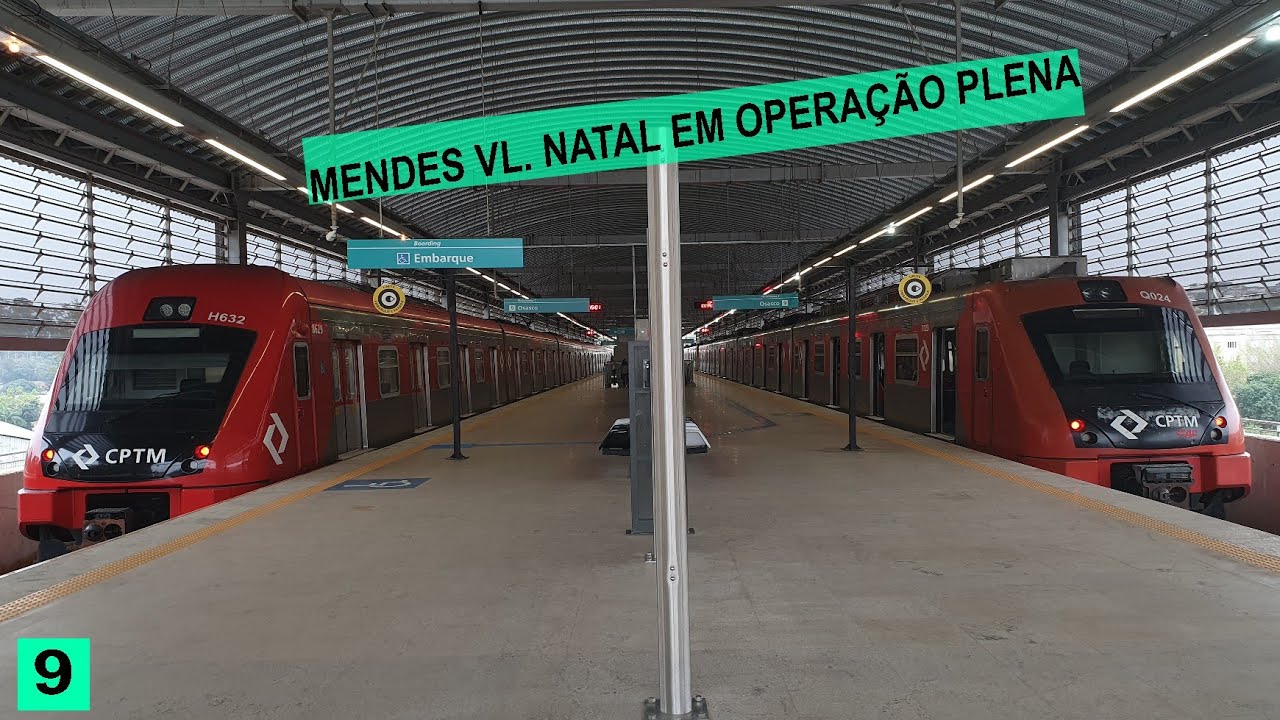 Estação Mendes Vila Natal em Operação Comercial - Linha 9 Esmeralda