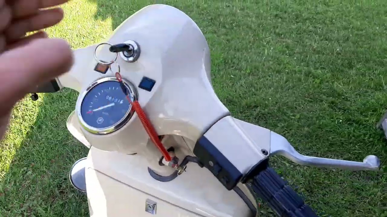 Accensione Vespa P200E con scarico Polini Original 20.22