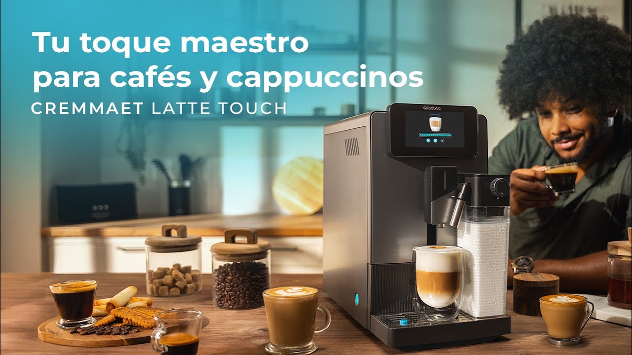 Компактная суперавтоматическая кофемашина Cremmaet Latte Touch с 19 градусами, резервуаром для мо...