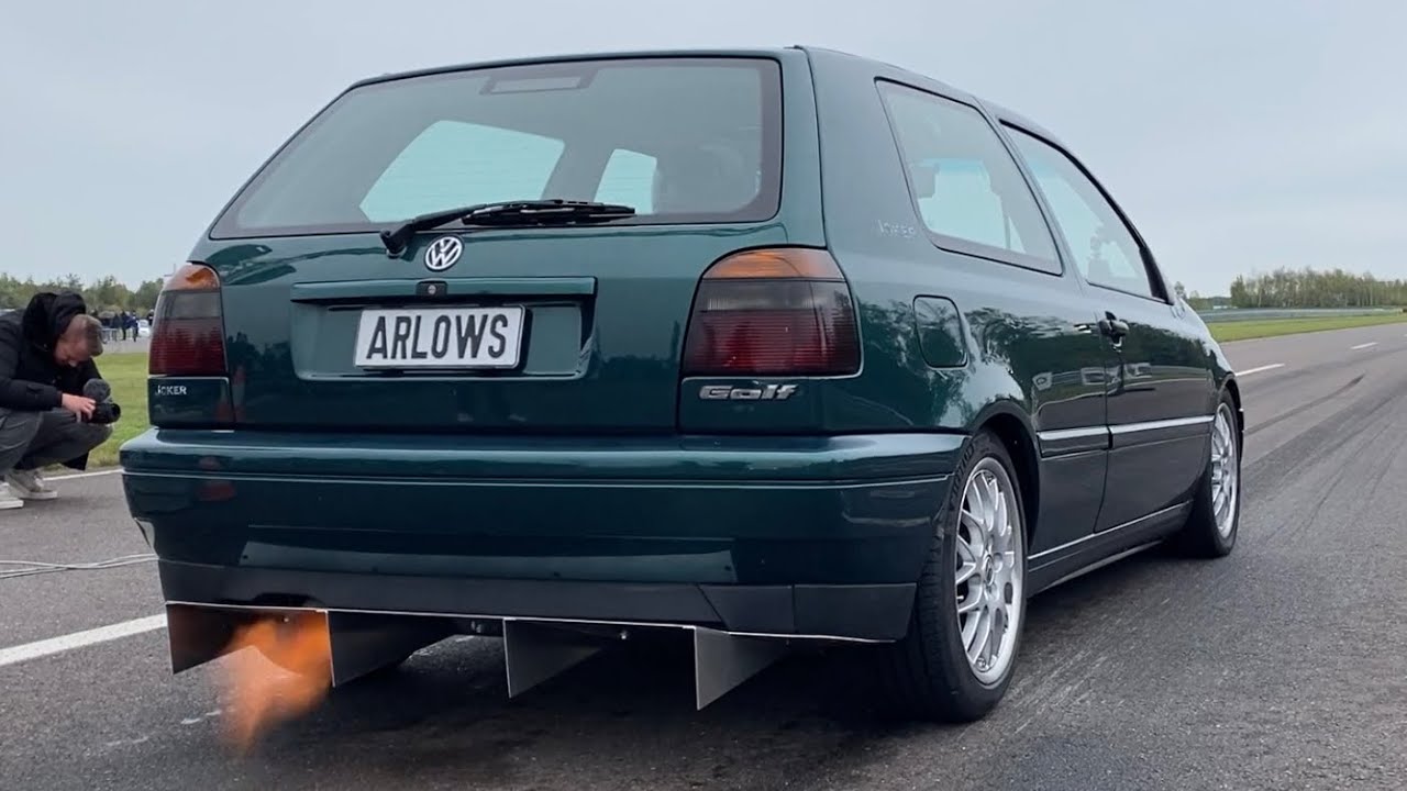 💥ARLOWS OMA Eskaliert💥1000+hp VW Golf 3 VR6 Turbo @ TTT Half Mile Finals 01.10.2022