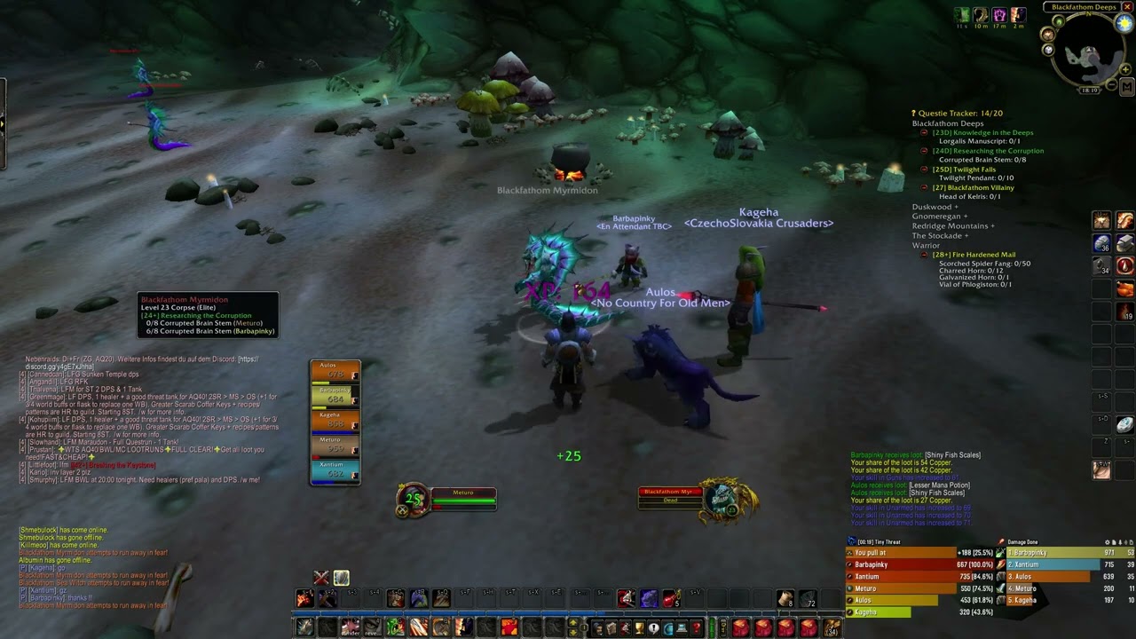 WoW Classic Anniversary: Blackfathom Deeps(Warrior Tank PoV)