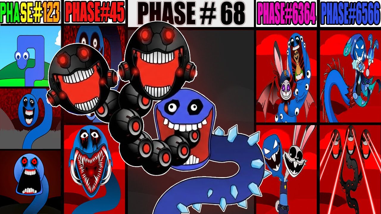 My Sprunki OC: HUNGRY SNAKE (from Phase 1 to NEW Phase 68)