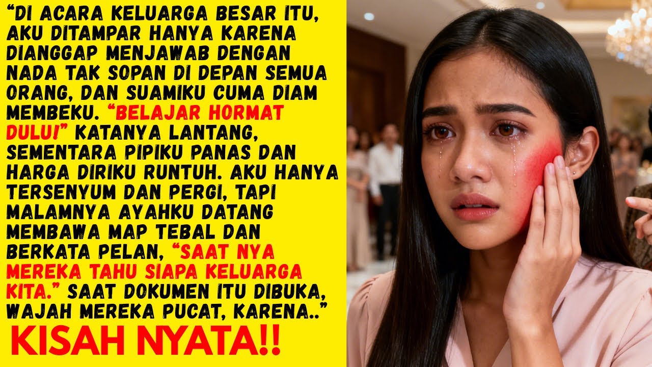 AKU DITAMPAR IBU MERTUA DI ACARA KELUARGA BESAR, AKU HANYA TERSENYUM DAN SAAT AYAHKU DATANG, MEREKA
