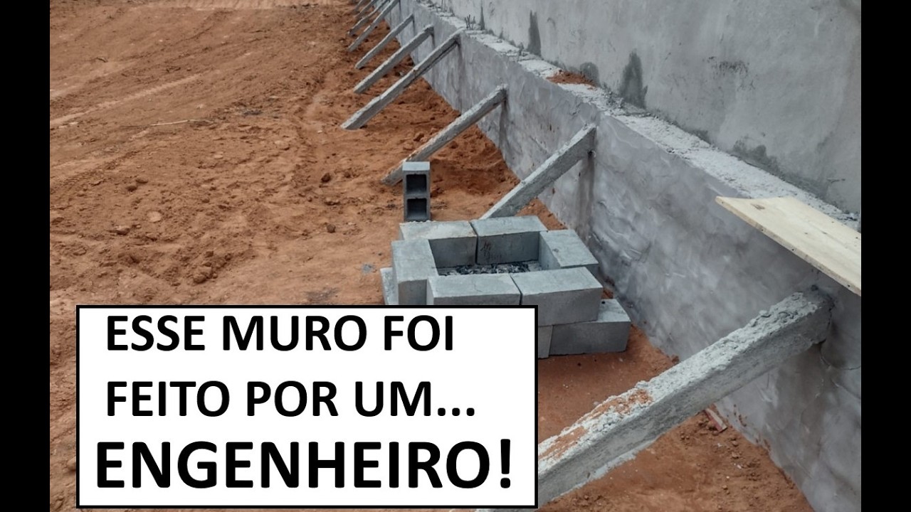ENGENHEIRO...NÃO SABE EXECUTAR MURO DE ARRIMO! (EU PROVO ISSO!)