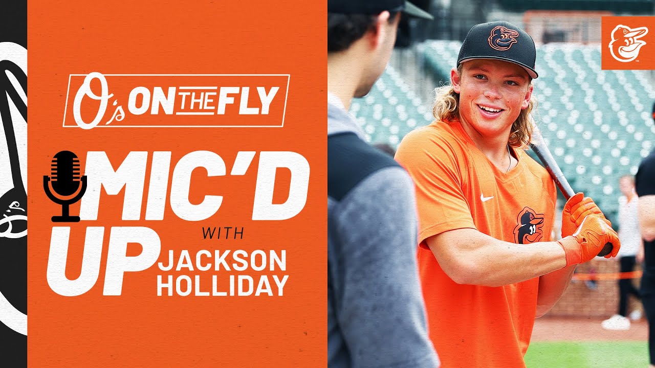 Jackson Holliday Mic&rsquo;d Up at Orioles Batting Practice | O&rsquo;s on the Fly | Baltimore Orioles