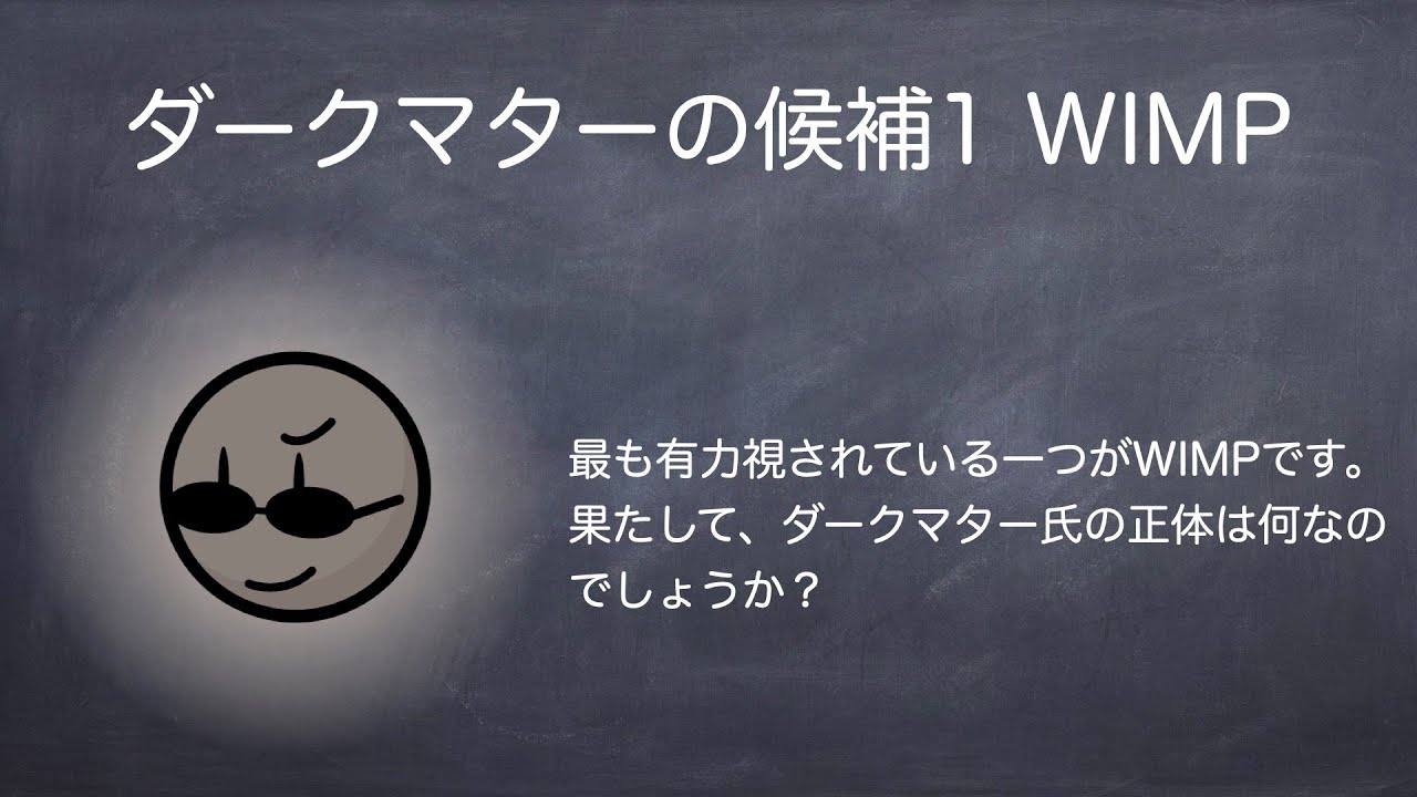 素粒子実験屋の解説 ダークマターの話4 WIMP
