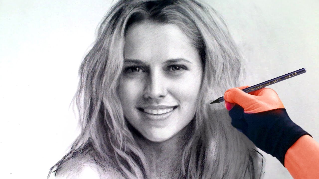 Drawing Teresa Palmer from Warm Bodies - FREE Art Tutorials (link in desc)