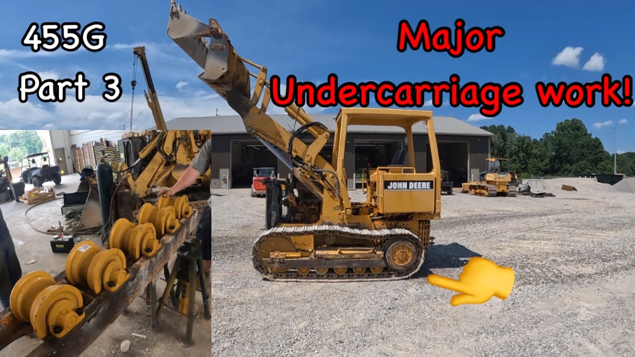Major undercarriage work on the Deere 455G crawler loader fun times ahead 😁 @C&C Equipment
