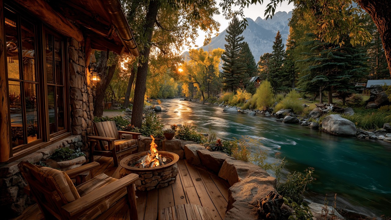 Riverside Cabin, Fire & Birdsong – Your Mind’s Safe Place for Relaxation