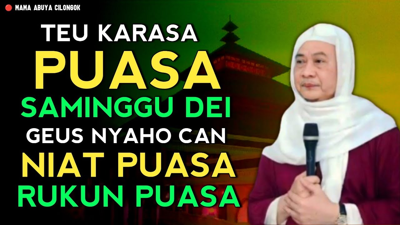 CARA NIAT PUASA ROMADHON | ABUYA UCI TURTUSI