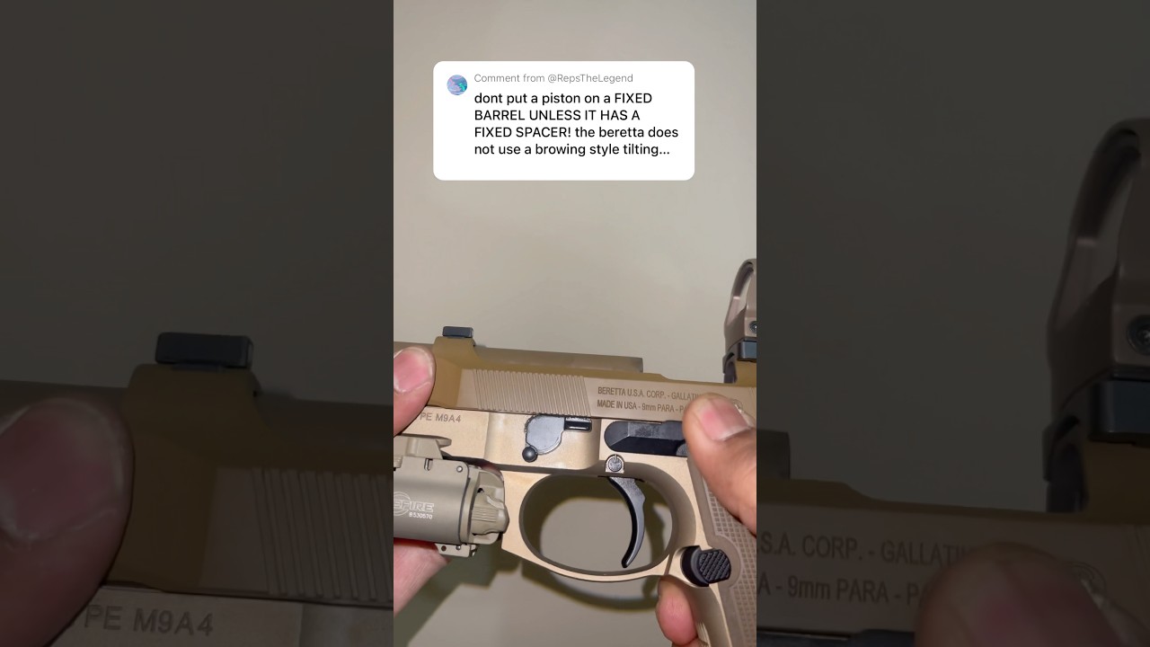 The Beretta 92 series does NOT have a fixed barrel&hellip;